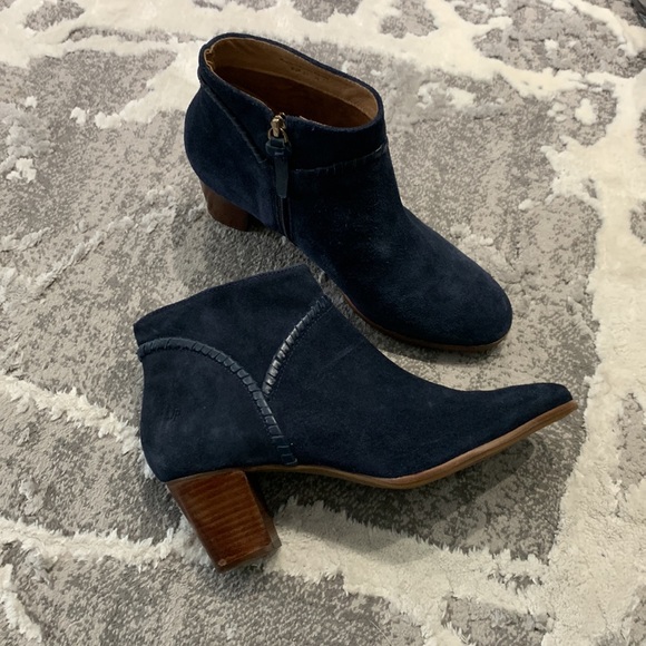 Jack Rogers Navy Blue Suede Booties size 9.5 - Picture 7 of 16